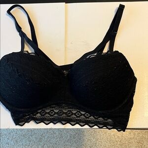 PINK  Black Lace Bra